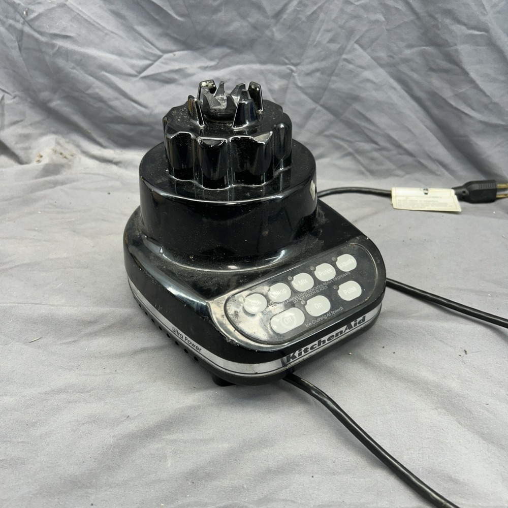 KitchenAid Blender KSB560OBO Black Base Only, New Coupler, Tested, VGUC Working